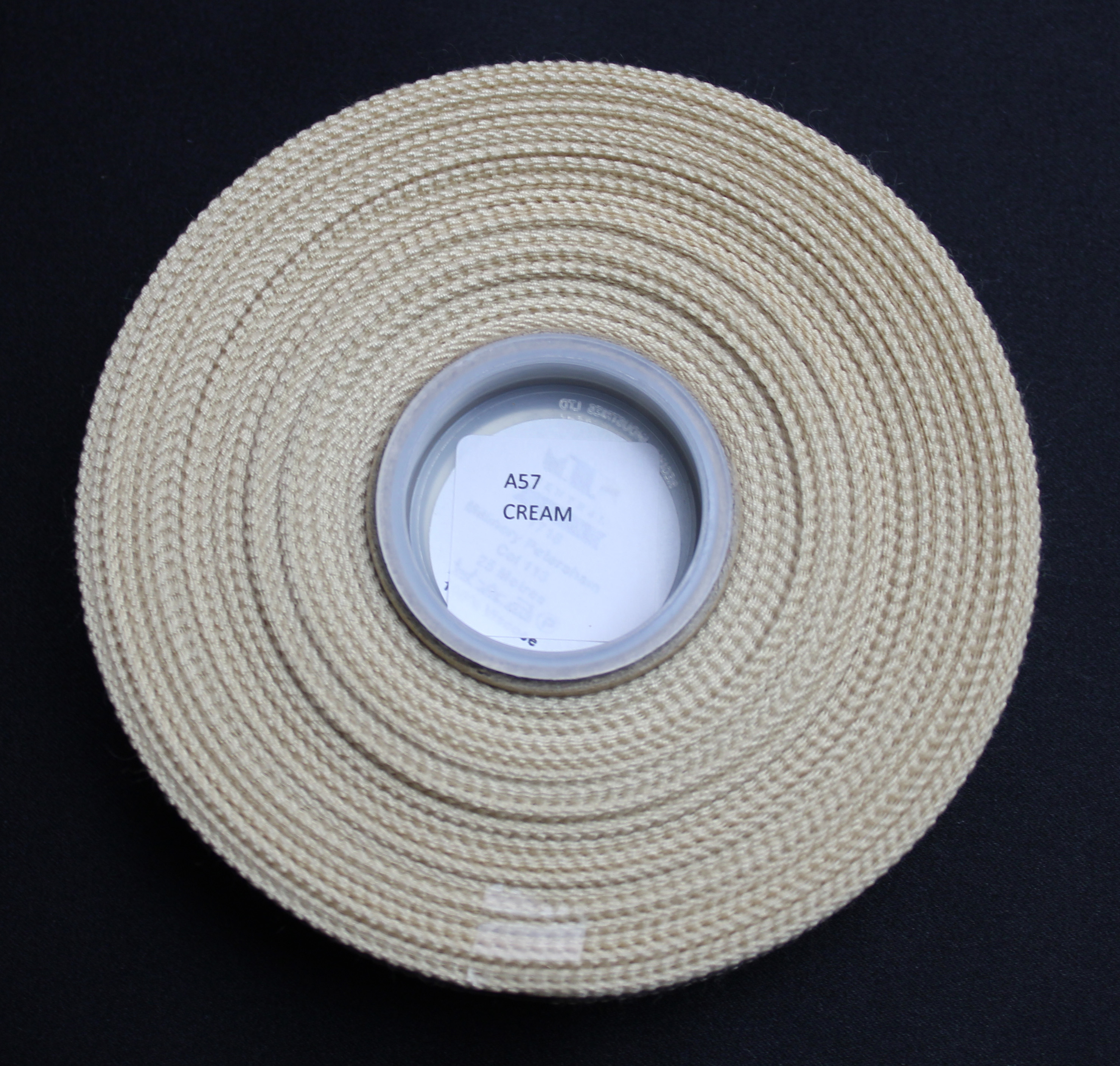 MILLINERY PETERSHAM - 15mm - CREAM